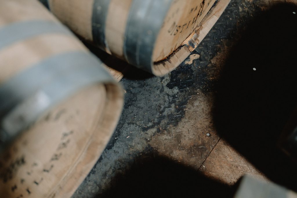 Leaking whisky Cask at White Peak Distillery